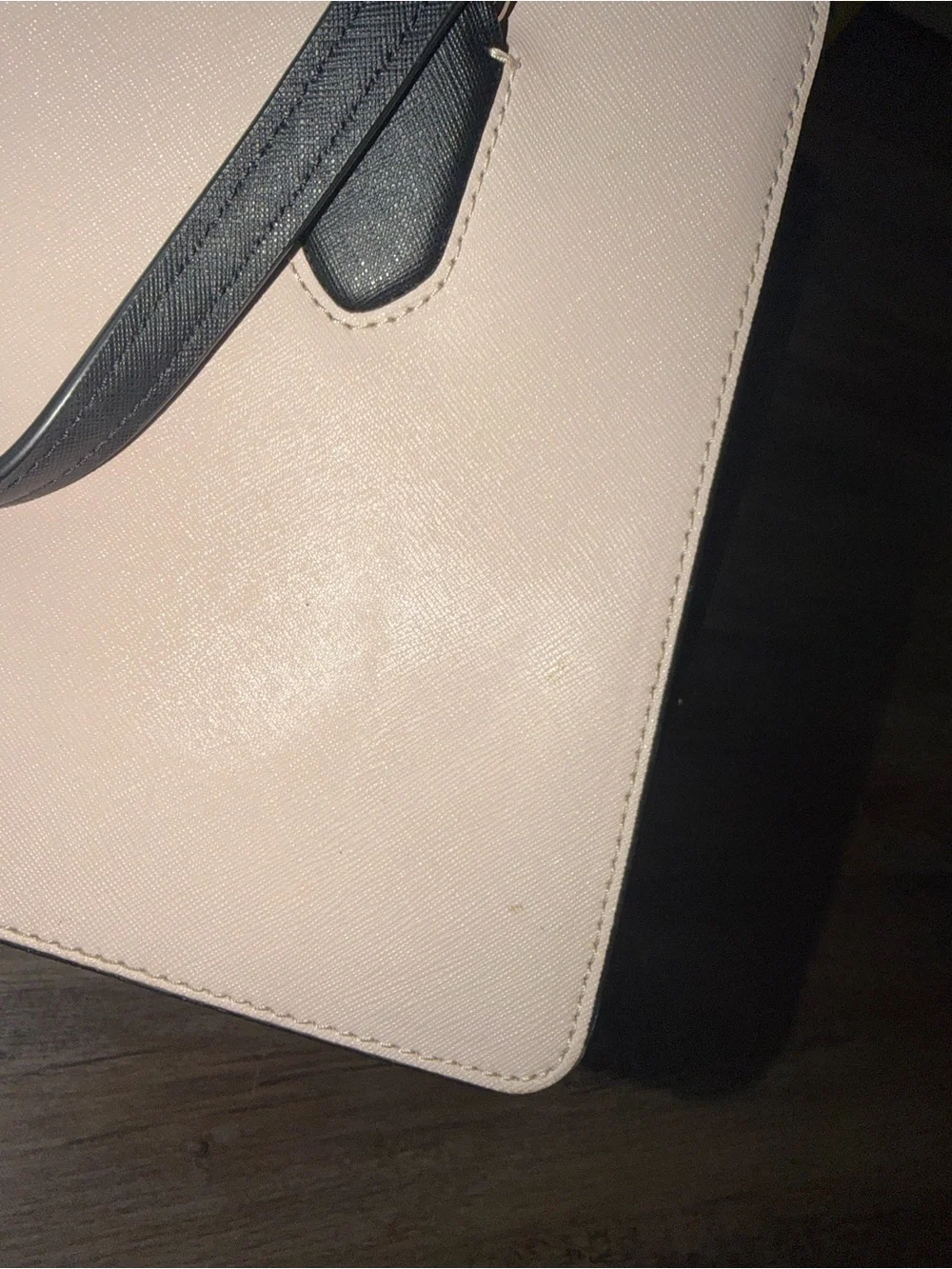 kate spade Blush and Black Satchel with Crossbody Strap